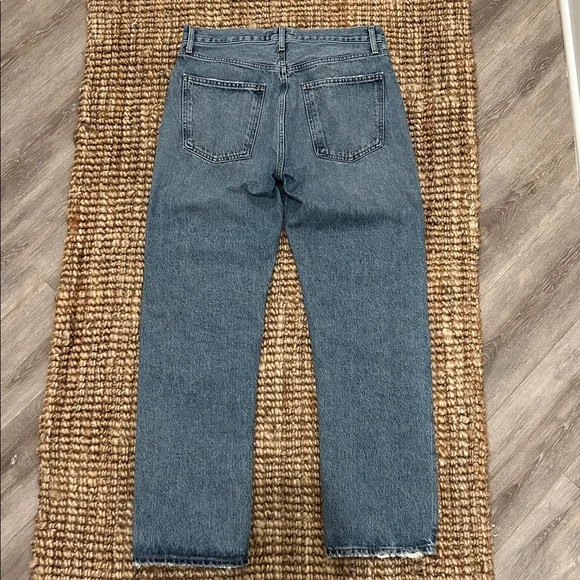 Agolde 90's Pinch Waist Jeans in Navigate Blue - Picture 5 of 5